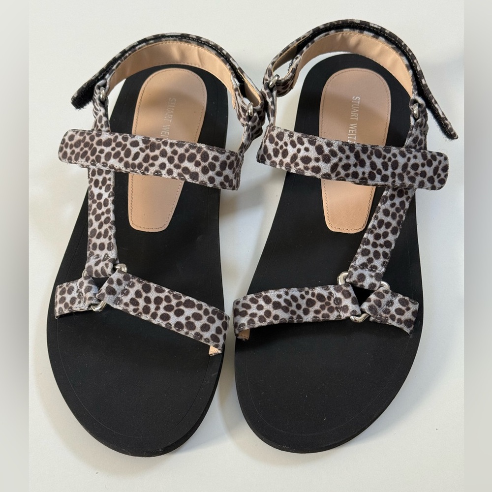 Stuart Weitzman  Leopard Print Strapy Sandals Sz 10 (New without box)